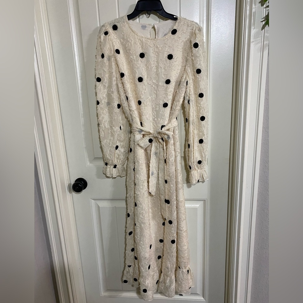 SHEIN Cream Puff Sleeve Dress